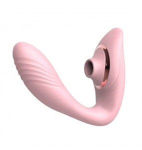 MAN NUO - BECKY Suction Vibrating Wireless Remote Wearable (Chargeable - Pink)